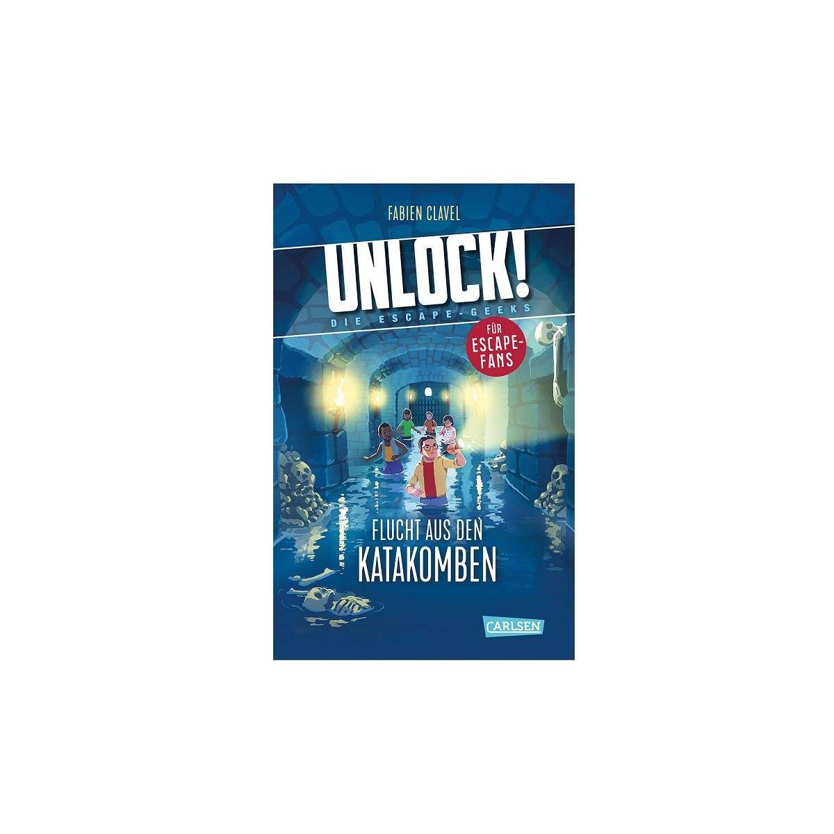 CARD0001 - Unlock! Flucht aus den Katakomben - Escape-Buch, für 1 Spieler ab 10 Jahren (DE-