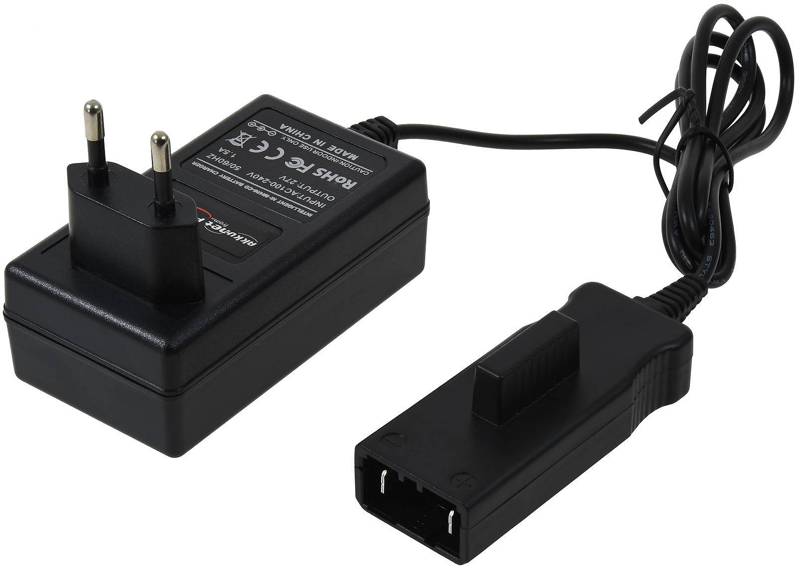 Powery Ladegerät für Gardena Rasentrimmer SmallCut 300 / Akkutyp 8834-20, 27V