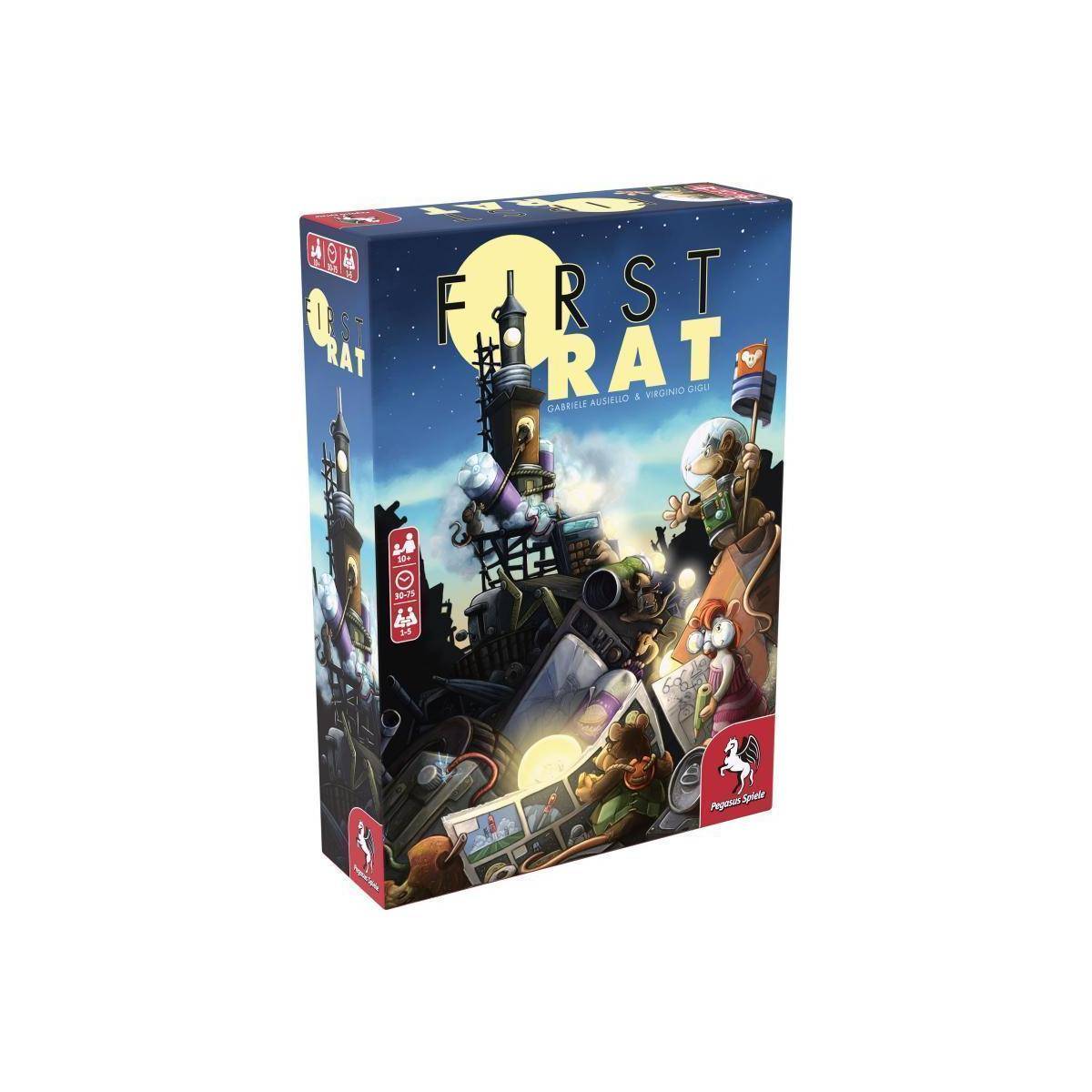 51232G - First Rat - Brettspiel, für 1 bis 5 Spieler ab 10 Jahren (DE/EN-Ausgabe)