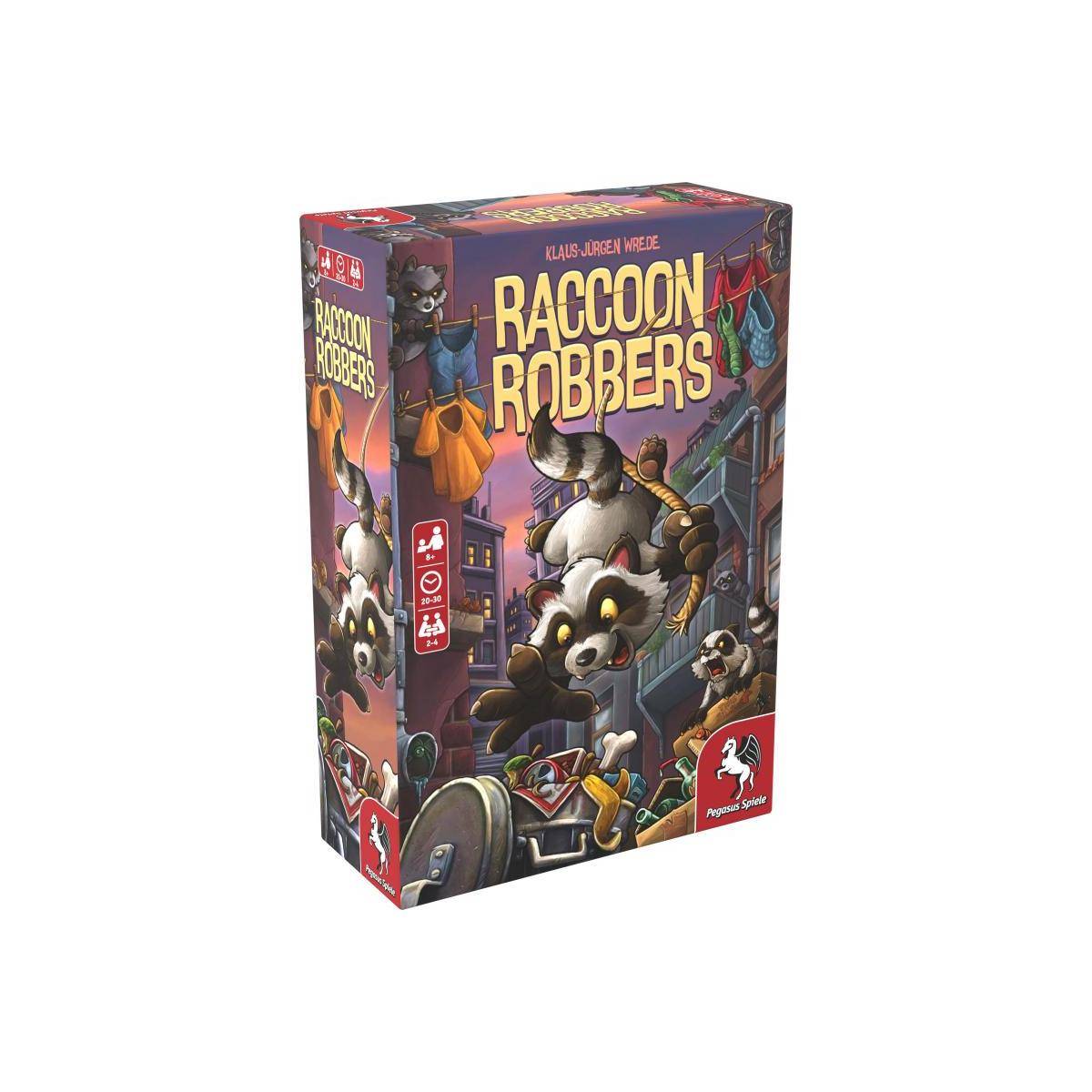 52156G - Raccoon Robbers - Brettspiel, für 2 bis 4 Spieler ab 8 Jahren (DE/EN-Ausgabe)