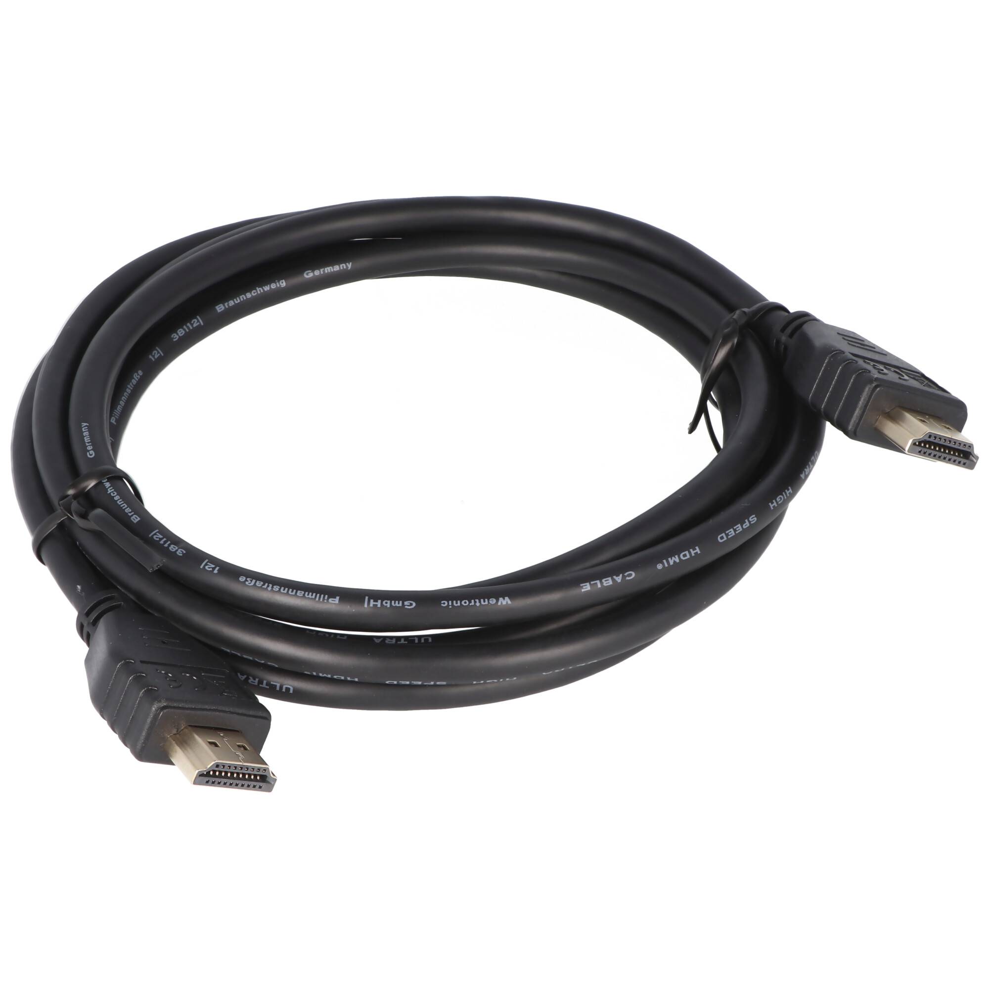 8K Ultra High-Speed HDMI™ Kabel mit Ethernet, zertifiziert Serie 2.1 für 4K und 8K 2 Meter