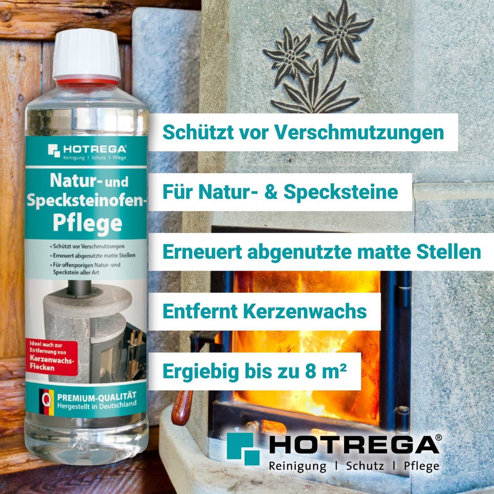 HOTREGA Specksteinofen & Natursteinofen Pflege 500 ml