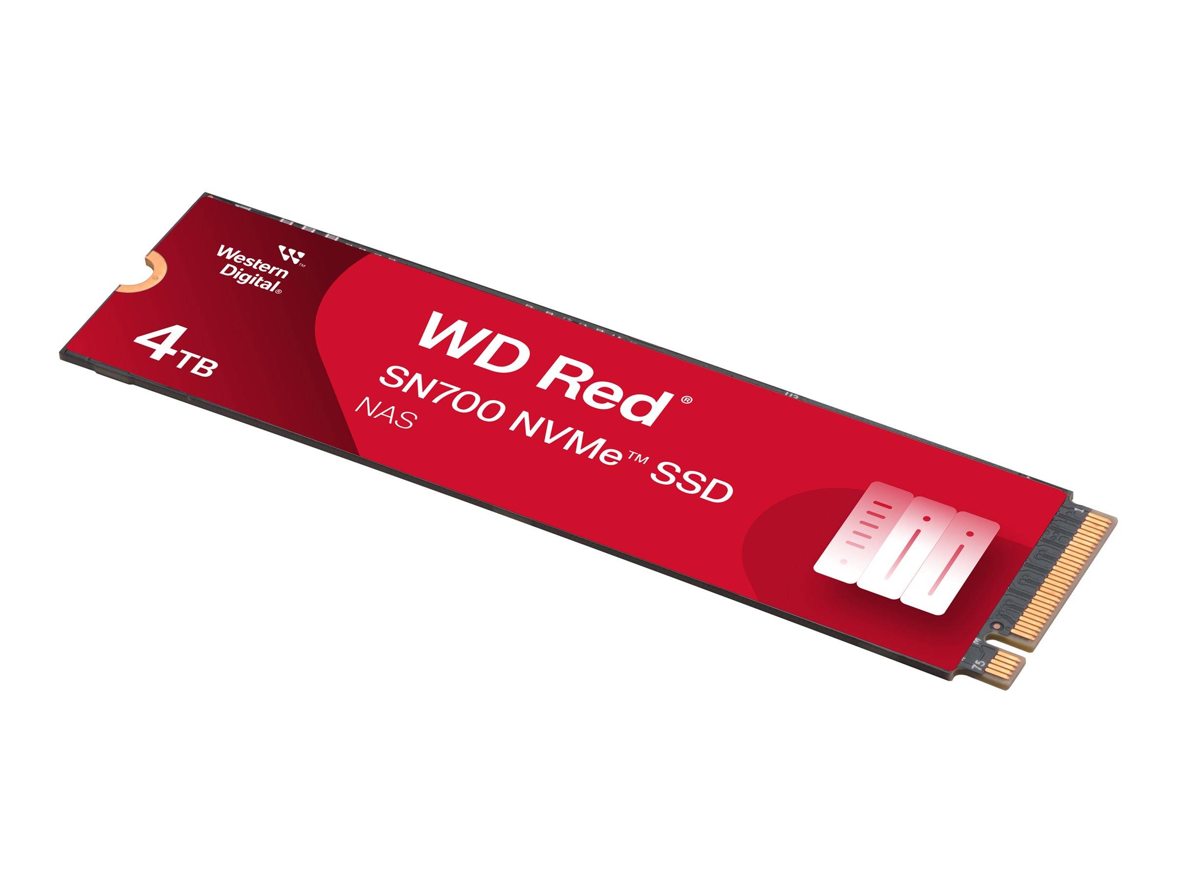 WD Red SN700 WDS400T1R0C - SSD - 4 TB - intern - M.2 2280 - PCIe 3.0 x4 (NVMe)