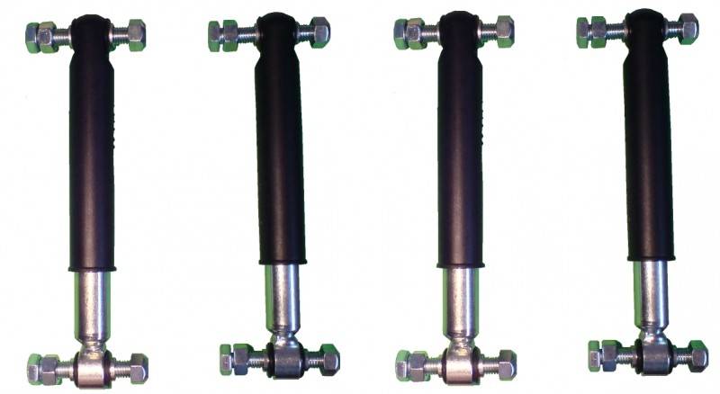 4 Stück Knott Achsstoßdämpfer 600 bis 1800 kg -Knott Nr. 990001 + Schraubensatz