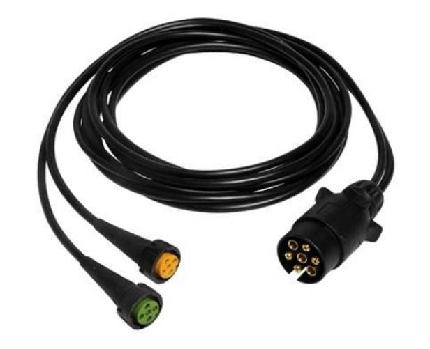 Aspöck Anhängerkabel 3m - 7-polig Stecker - Kabelbaum - 58-1022-287