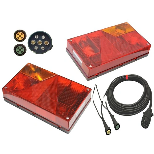 1 x Aspöck Multipoint 1 - Leuchten Set - 7polig - 9,5m Kabelbaum mit 2x 0,2 m Abgang 1 x Aspöck Multipoint 1 - Leuchten Set - 7polig - 9,5m Kabelbaum mit 2x 0,2 m Abgang