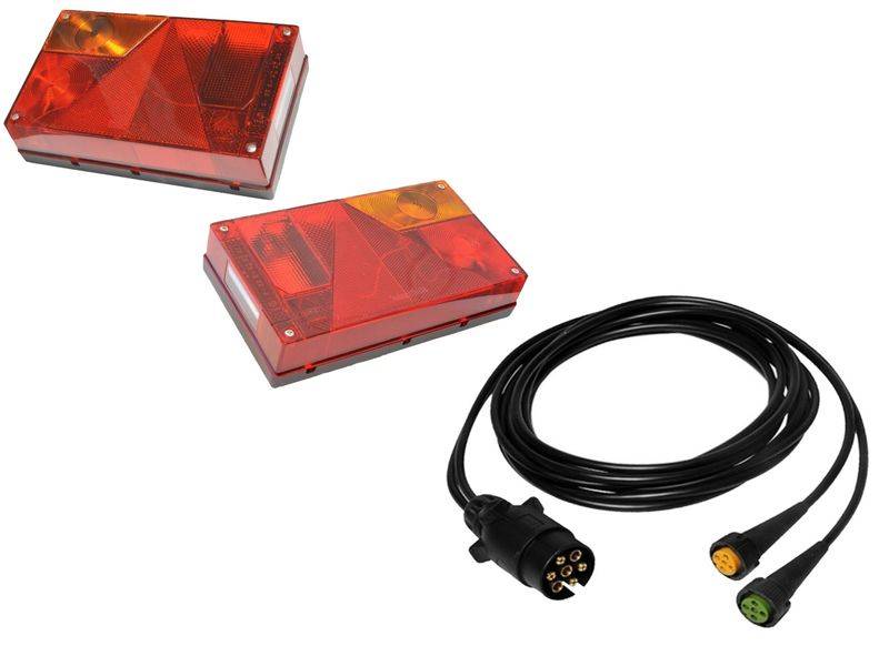 1 x Aspöck Multipoint 1 - Leuchten Set - 7polig - 4m Kabelbaum