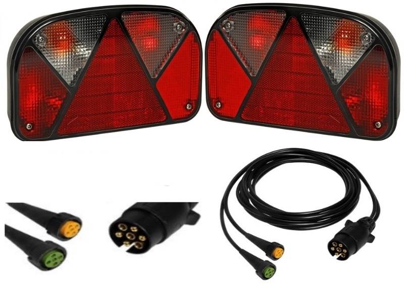 Aspöck Multipoint 2 - Lampen Set - 7polig - 3Meter - Hauptkabel