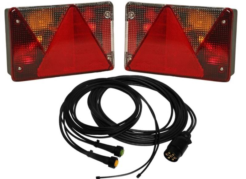 Aspöck Multipoint 4 - Leuchtenset - 5m Kabel - 7polig + Abgang 2 x 0,20m DC