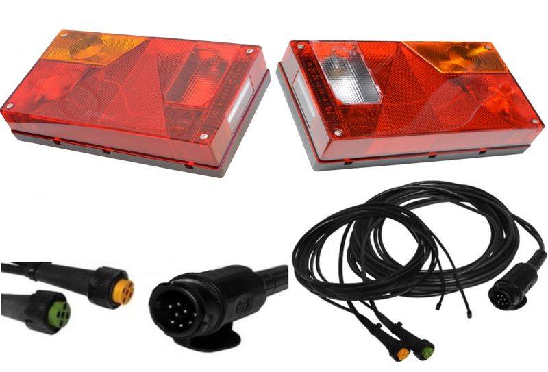 Aspöck Multipoint 1 Leuchtenset 13polig - 5m mit Abgang 2 x 3,0m DC