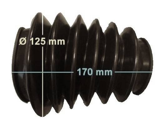 Faltenbalg für Hahn + PEITZ Typ ABV, AEV, AER, ANR etc. + 2x Kabelbinder