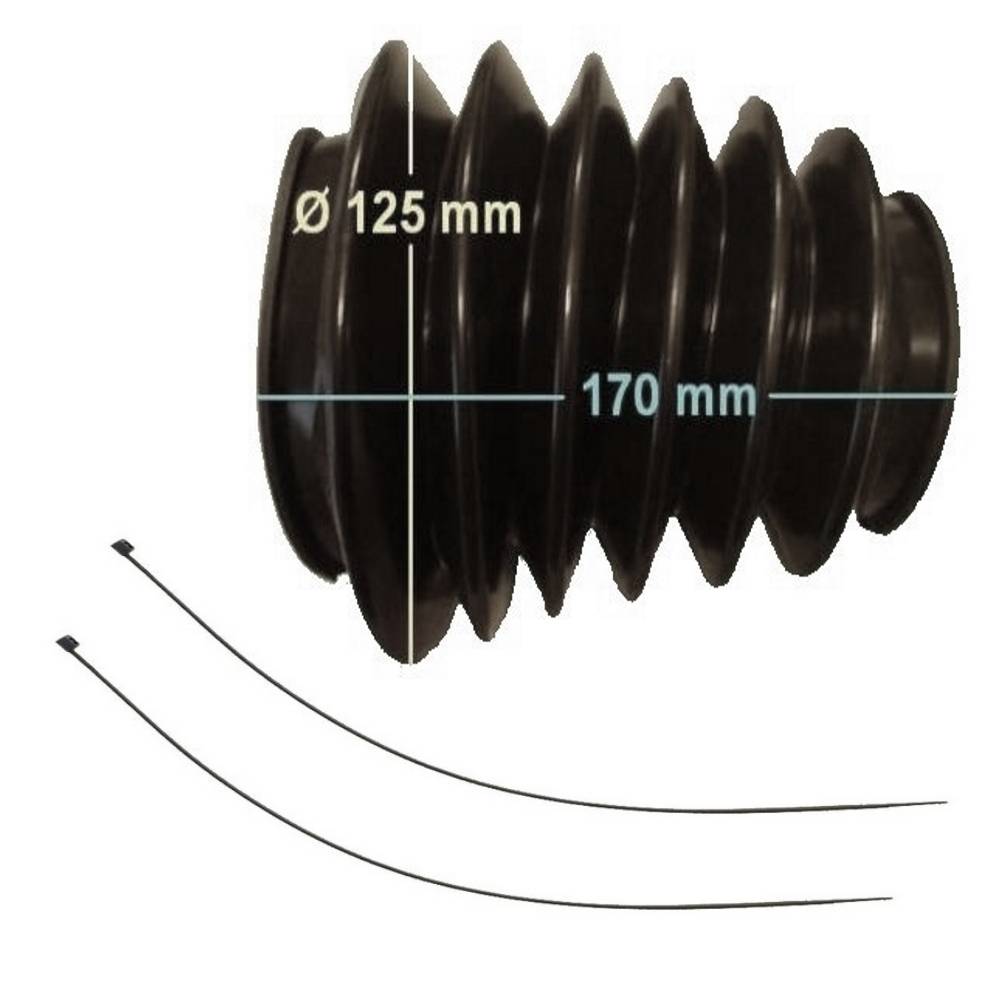 Faltenbalg für Hahn + PEITZ Typ ABV, AEV, AER, ANR etc. + 2x Kabelbinder