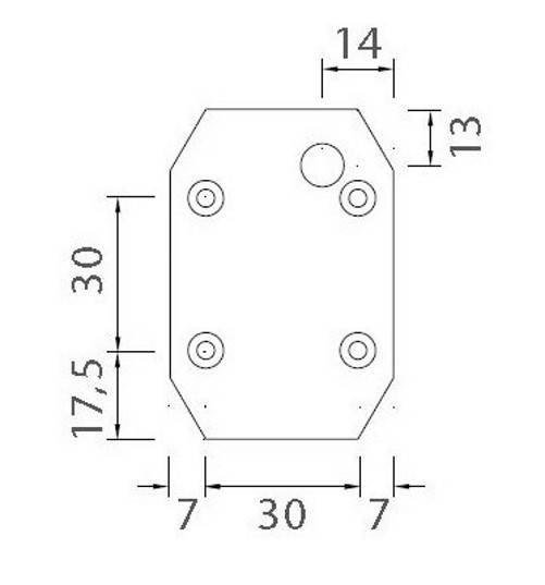 1 x Aspöck Flexipoint 1 Rot / Weiß Tülle - Aspöck 31-6509-047