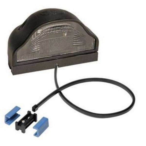 1 x Aspöck Regpoint Kennzeichenleuchte, DC Flachkabel 0,80 Meter + DC Verbinder