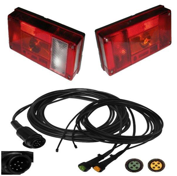 Aspöck Midipoint 1 - Leuchten Set - 13polig - 9m Kabelbaum mit 0,2m Abgang