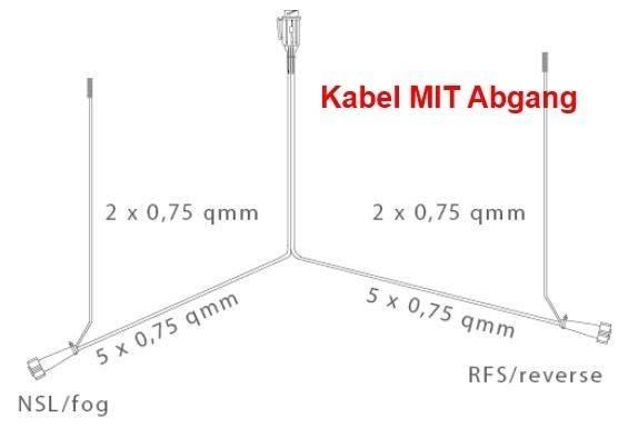 Aspöck Midipoint 1 - Leuchten Set - 13polig - 9m Kabelbaum mit 0,2m Abgang