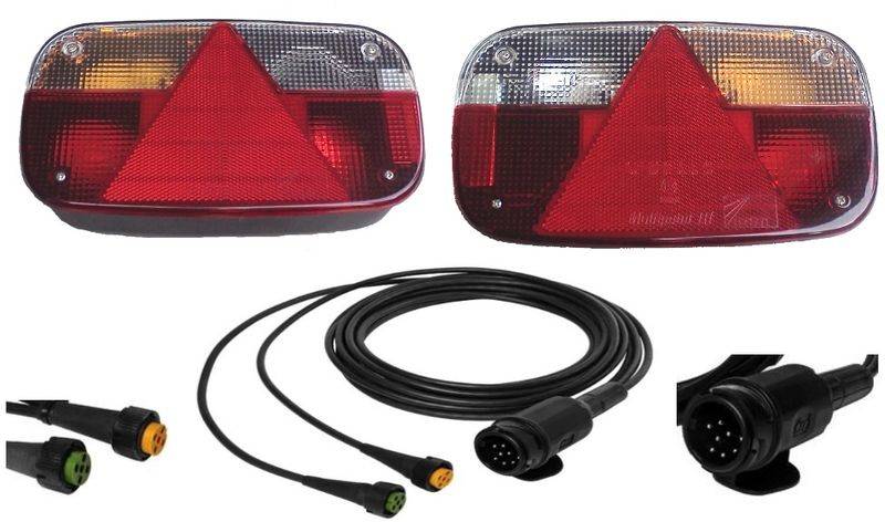 1 Set - Aspöck Multipoint 3 - Leuchten Set - 13polig - Hauptkabel 4 Meter