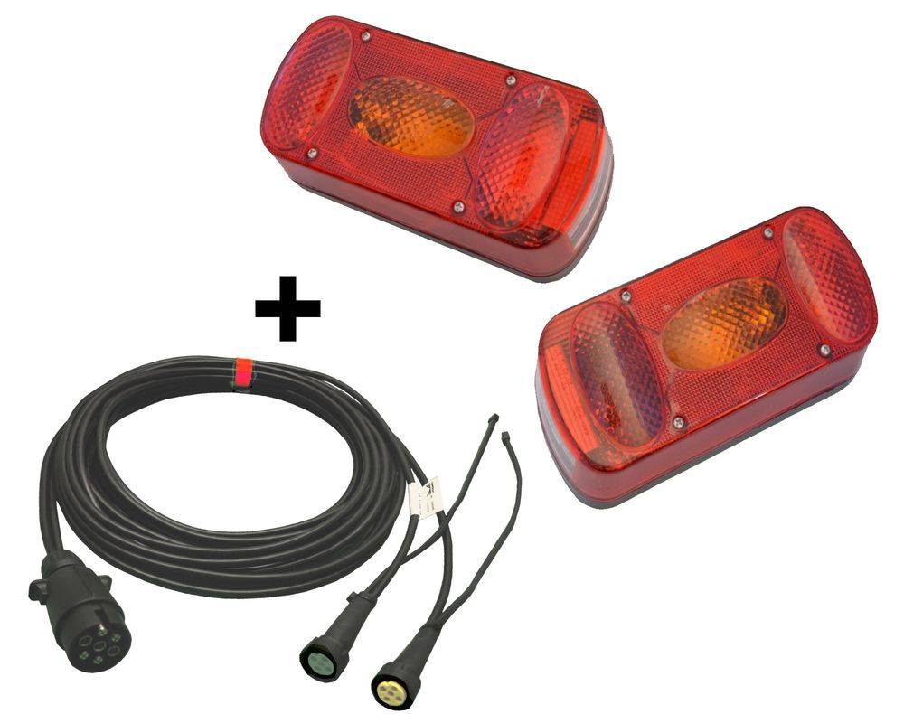 Aspöck Midipoint 2 Set Leuchten links + rechts Kabel 5 m mit Abgang