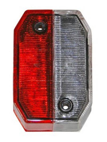 1 x Lichtscheibe Aspöck Flexipoint 1 rot/weiss - Ersatzglas neu - 18-8165-037