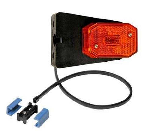 1 Stück Aspöck Flexipoint 1 GELB - mit DC Flachkabel, + DC Verbinder + Leuchtmittel + Halter 31-6569-017