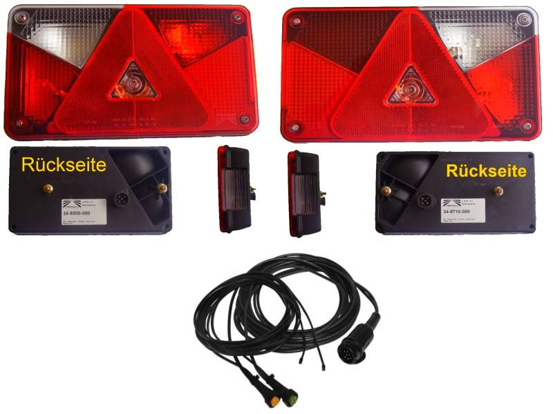 Aspöck Multipoint 5 - Leuchten Set - 13 polig 4,5 m + 2x 2,5 m Abgang - Kabelbaum - Beleuchtung-Set