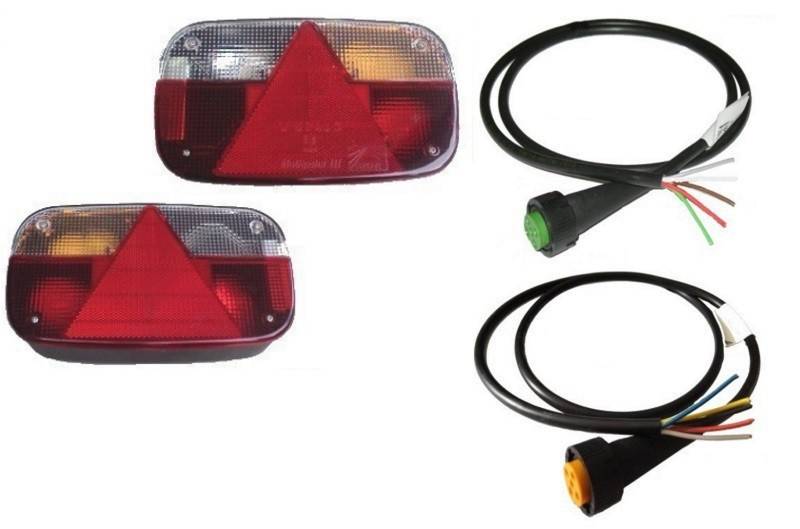 Aspöck Multipoint 3 - Leuchten Set - Leuchten + 2 x Open End Kabel 3 m