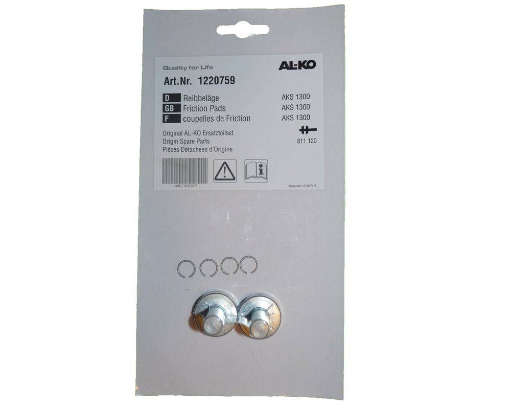 1x ALKO - AKS1300 - Reibbeläge -AL-KO Nr. 1220759 - ETI 811120