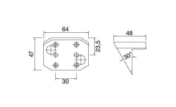 4 x Aspöck Flexipoint I Halter Kotflügelhalter 15-5314-107