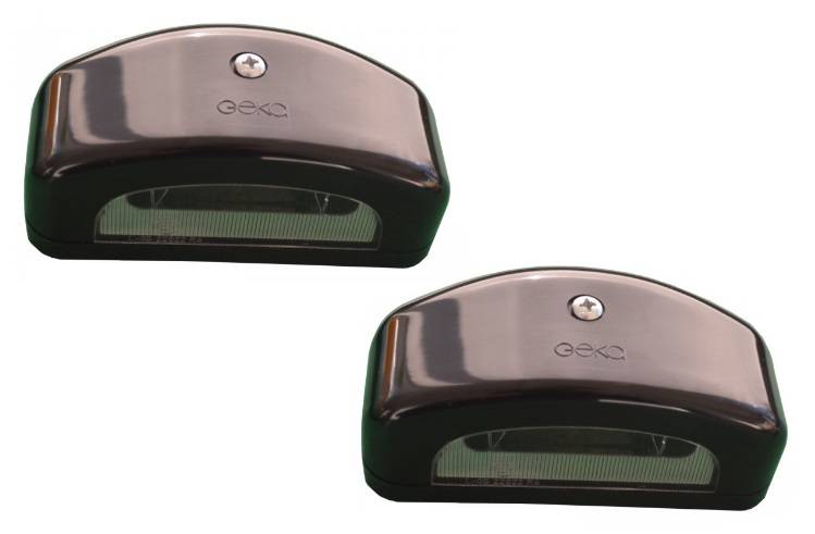 2x GEKA Kennzeichenleuchte KL38 mit Kabeltülle