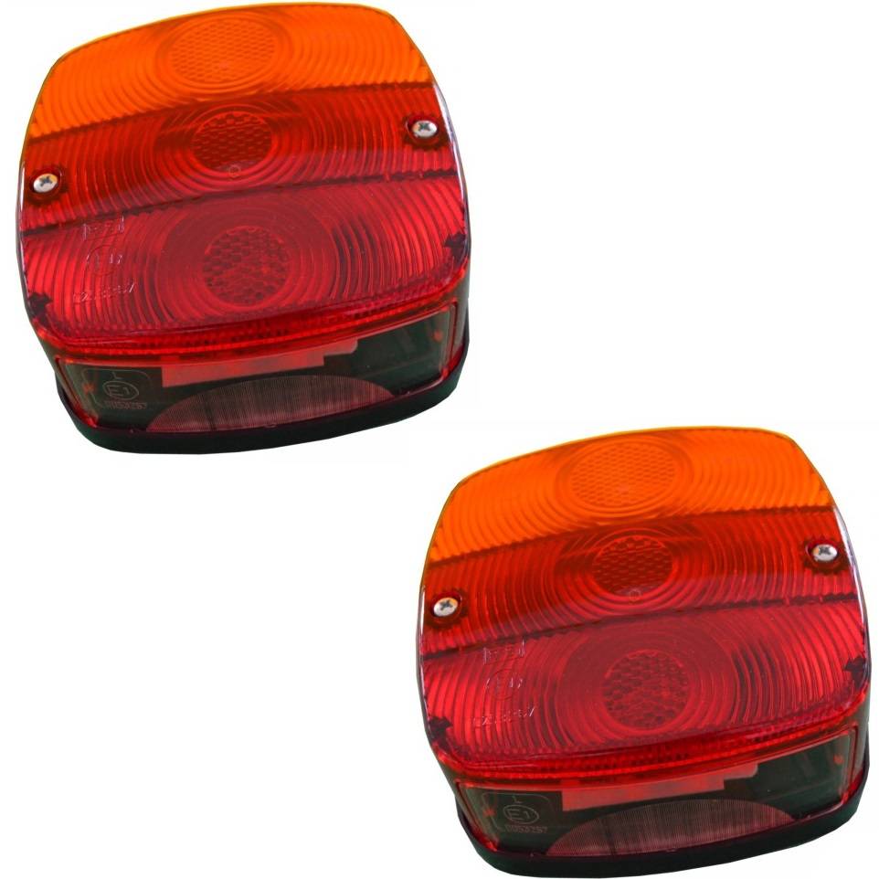 2x GEKA Dreikammerleuchte mit Kennzeichenbeleuchtung BBSK123/5