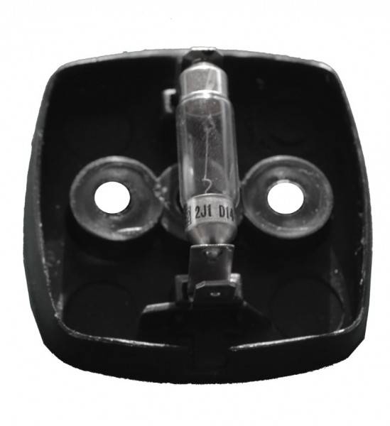 2 x Aspöck Squarepoint Positionsleuchte, Weiss mit Glühbirne