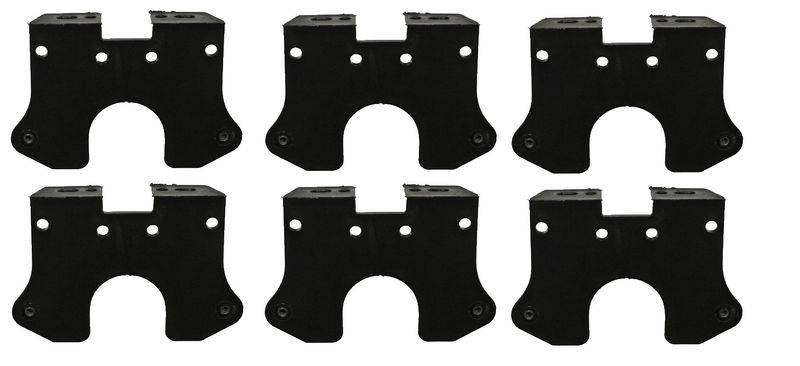 6 x Flatpoint 2 - Halter 90° „C“-Form - Aspöck Nr. 15-5321-207