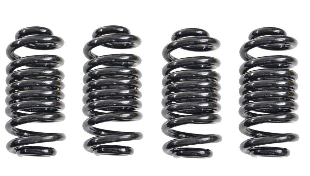 4 Stück Schraubenfedern für Westfalia Anhänger 900 kg - Farbe: schwarz