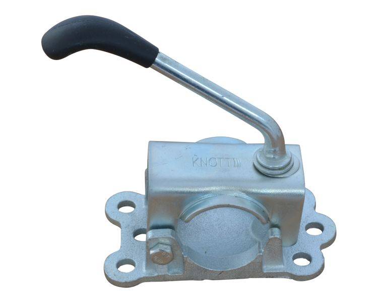 1 Stück- Knott Klemmhalter Ø48 mm - Guß -LBG48 - Klemmschelle für Stützrad / Stützen