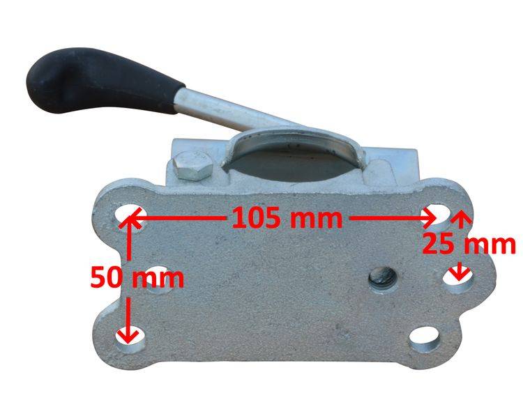 2 Stück- Knott Klemmhalter Ø48 mm - Guß -LBG48 - Klemmschelle für Stützrad / Stützen