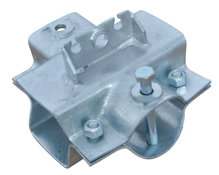 1 Stück - Knott Klemmschale vierkant 80 mm - Deichsel rund + vierkant 70 mm