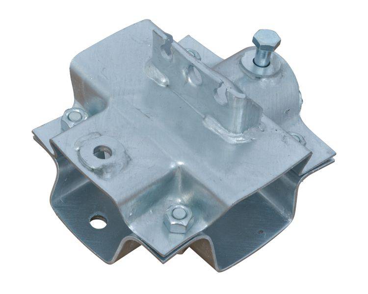 1 Stück - Knott Klemmschale vierkant 80 mm - Deichsel rund + vierkant 70 mm