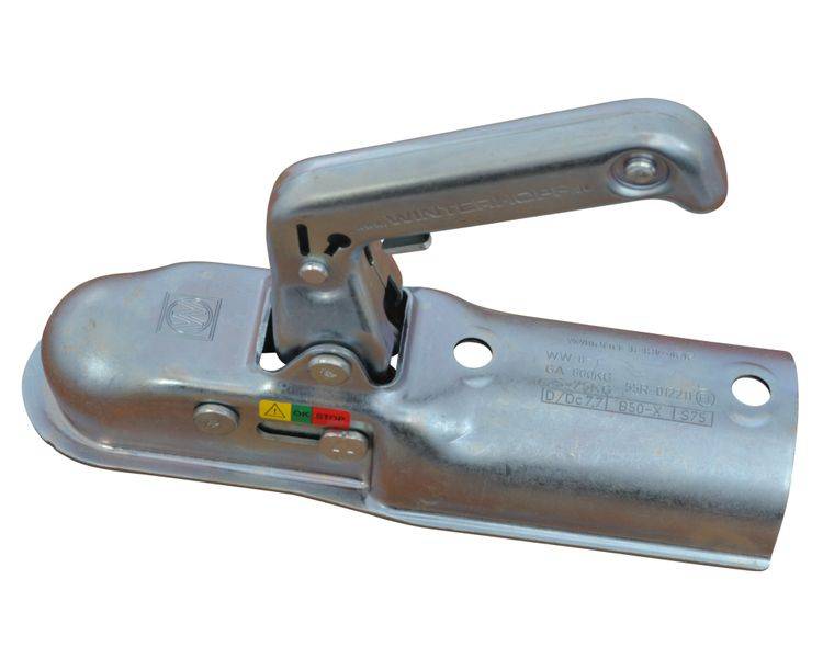 1 Stück - Winterhoff Kugelkupplung WW8C - 800kg - Ø70 mm Rohr - Bohrung 90mm Ø12,5 mm