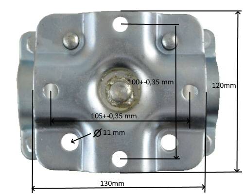 1 Stück - ALKO Klemmhalter 48mm Rohr - schwenkbar - AL-KO Nr. 1335092