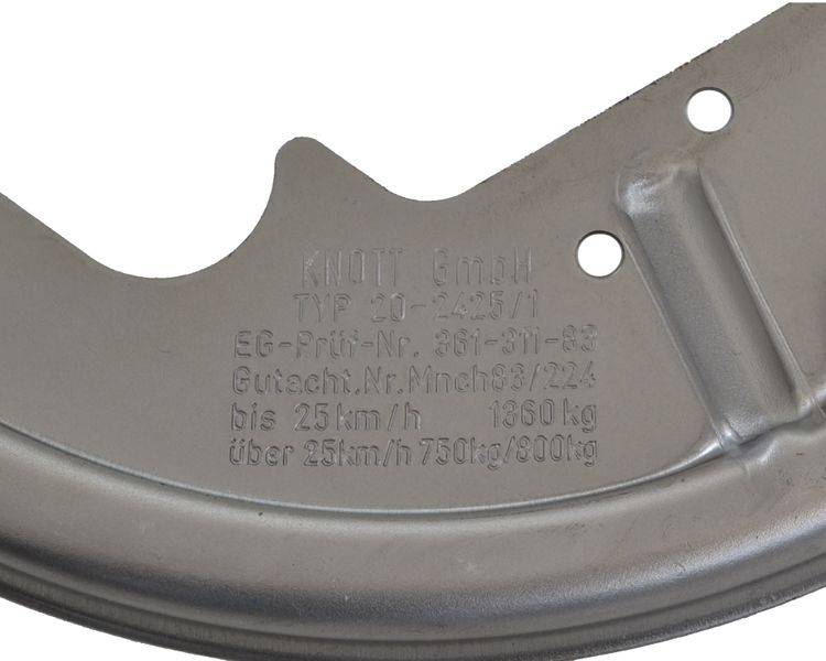 2 Stück - Knott Ankerblech - 200 x 50 - Reparaturblech