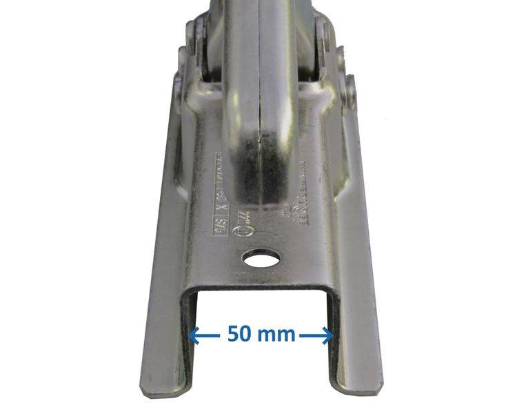 1 Stück - Winterhoff Kugelkupplung WW8E - 800kg - 50 mm vierkant- Bohrung 90mm Ø11 mm