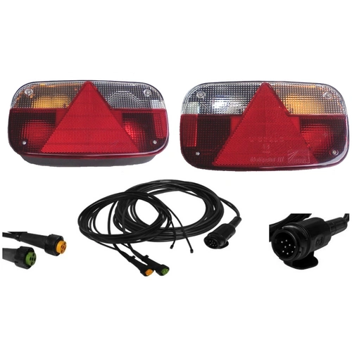 Aspöck Multipoint 3 - Leuchten Set - 13polig - Hauptkabel 6 Meter mit 2 x 4,5 m DC Abgang Aspöck Multipoint 3 - Leuchten Set - 13polig - Hauptkabel 6 Meter mit 2 x 4,5 m DC Abgang