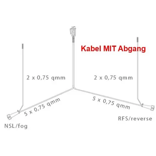 Aspöck Multipoint 3 - Leuchten Set - 13polig - Hauptkabel 6 Meter mit 2 x 4,5 m DC Abgang Aspöck Multipoint 3 - Leuchten Set - 13polig - Hauptkabel 6 Meter mit 2 x 4,5 m DC Abgang