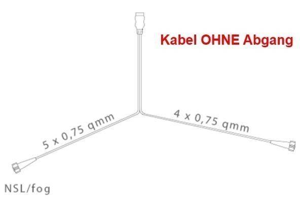 Aspöck Midipoint 2 - Set Leuchten rechts + links und Kabel 3,5 Meter 13 polig