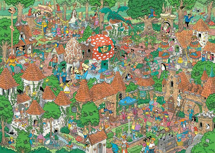 Jumbo 20045 Jan van Haasteren Efteling Märchenwald 1000 Teile Puzzle