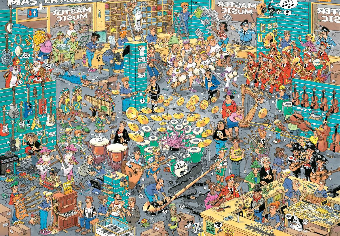Jan van Haasteren Der Musikshop 5000 Teile Puzzle