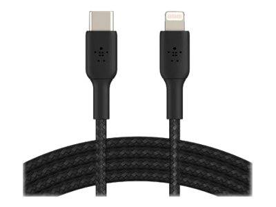 Belkin BOOST CHARGE - Lightning-Kabel - USB-C männlich bis Lightning männlich - 2 m - Schwarz - USB-Stromversorgung (18 W)