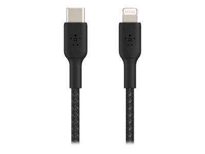 Belkin BOOST CHARGE - Lightning-Kabel - USB-C männlich bis Lightning männlich - 2 m - Schwarz - USB-Stromversorgung (18 W)