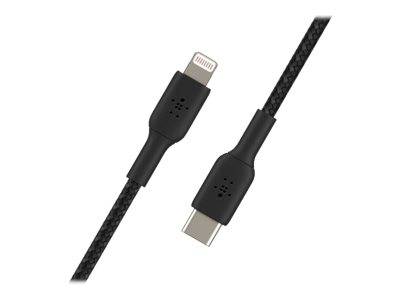 Belkin BOOST CHARGE - Lightning-Kabel - USB-C männlich bis Lightning männlich - 2 m - Schwarz - USB-Stromversorgung (18 W)