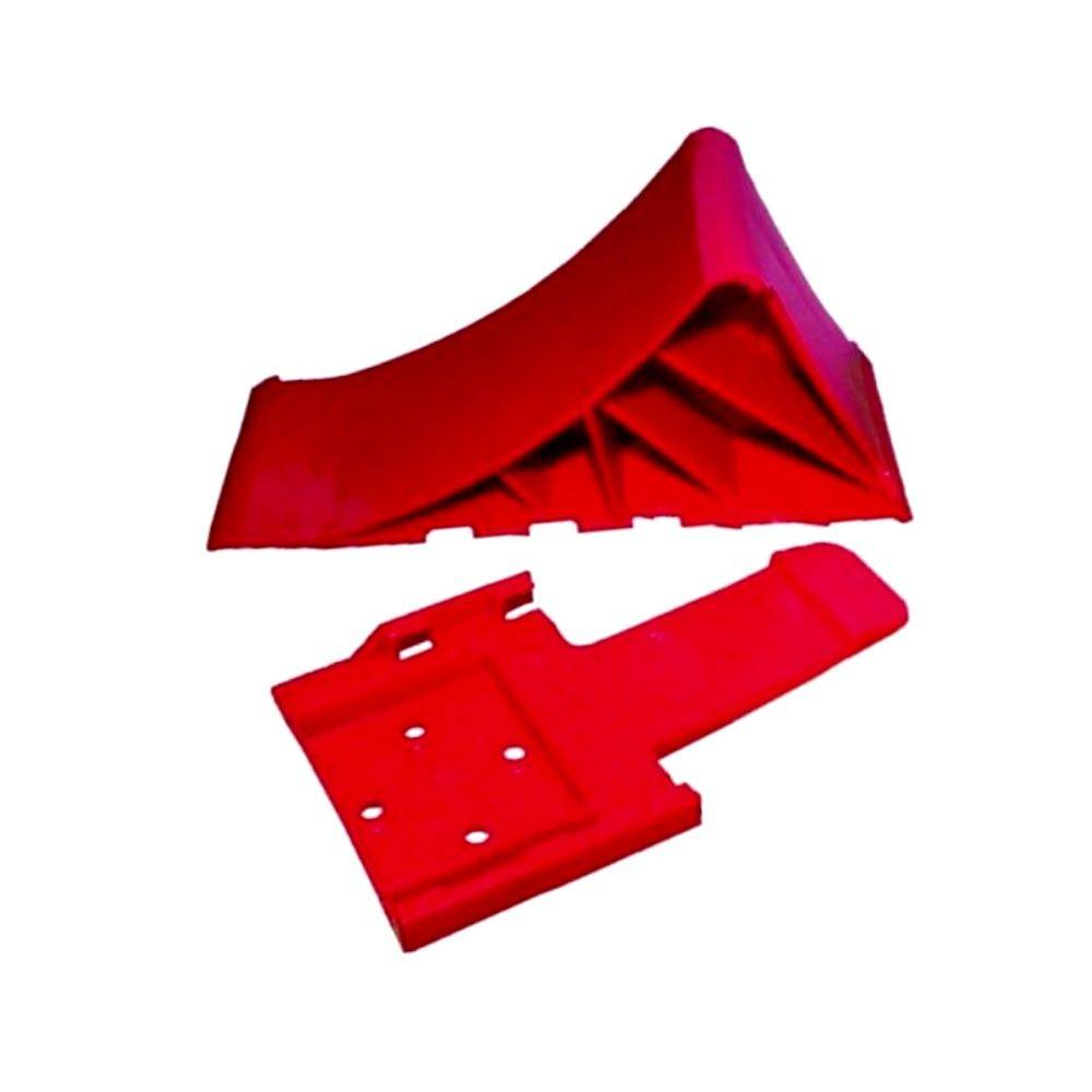 2 Stück Unterlegkeile mit Halter - 1600 kg ROT